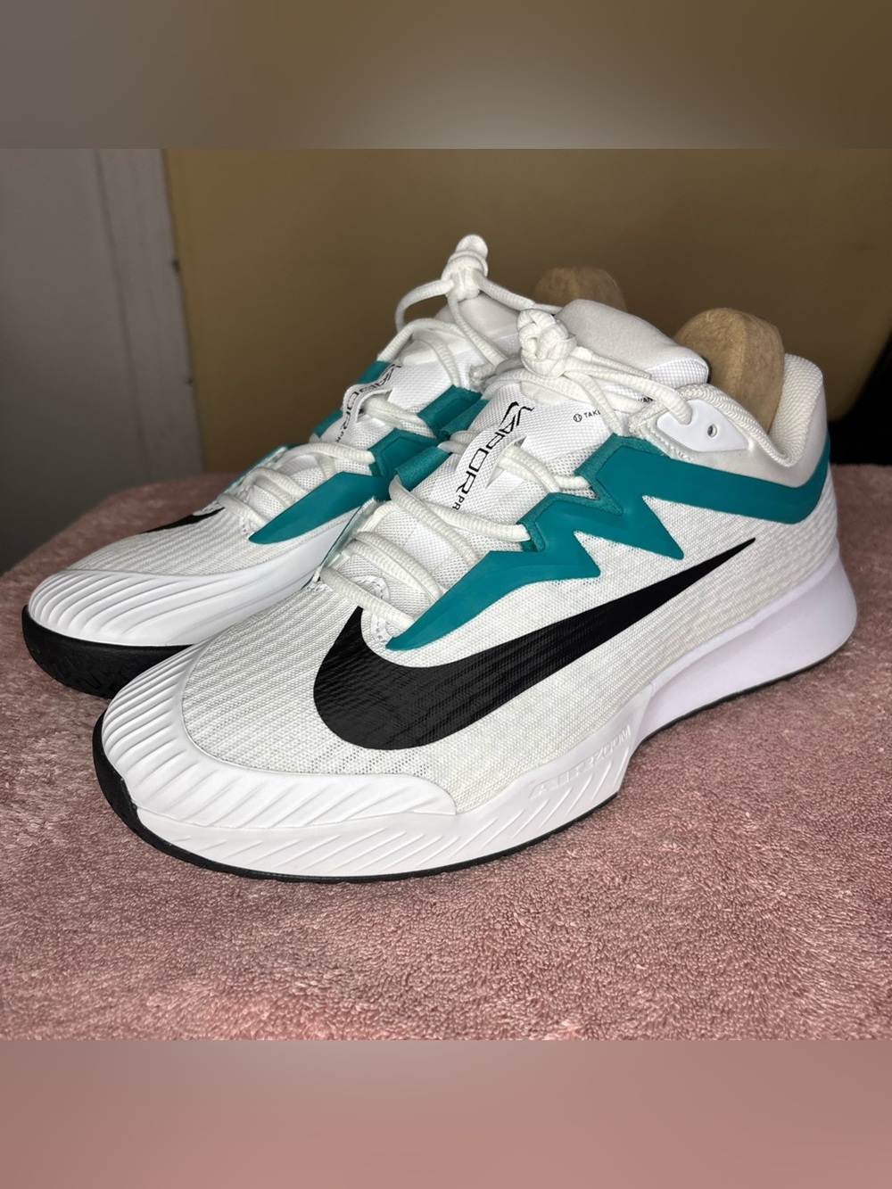 Nike Zoom Vapor Pro 3 HC White Black Radiant Emerald FZ2161-104 Mens Size 12
